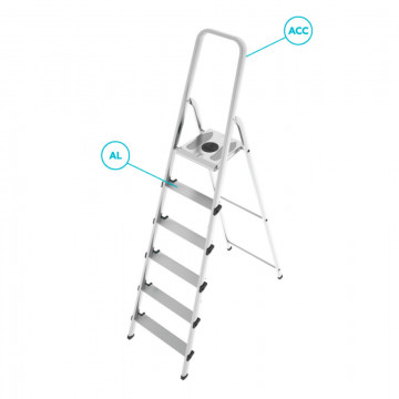 Colombo Factotum Aluminium 6 Pilləli nərdivan