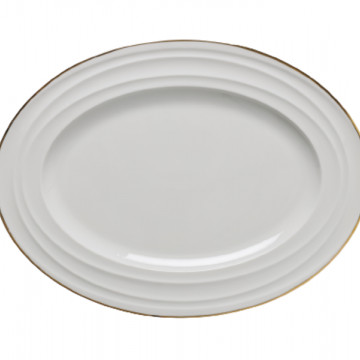 Echo Gold oval boşqab 30 sm