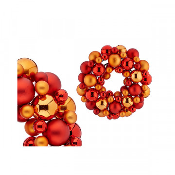 Qırmızı-qızılı yeni il çələngi