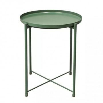 Металлический зелёный столик MJ13046