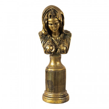 Золотой женский бюст 16х13х45 см