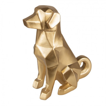 Золотая фигурка собаки 24 см