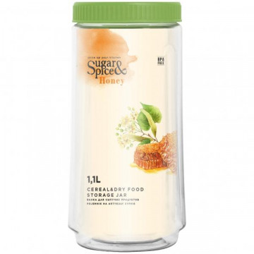 Контейнер для хранения Sugar&Spice Honey Green 1.1 л