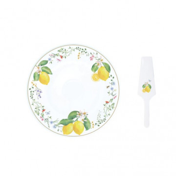 Fleurs Et Citrons Servis qabı 32 sm