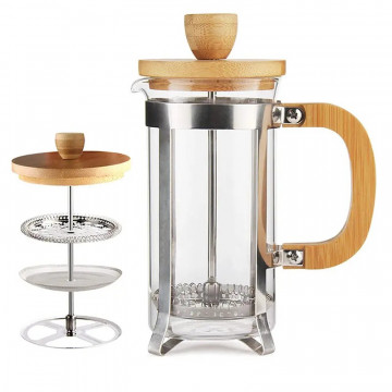 A1 Bambuk qapaqlı French Press 350 ml