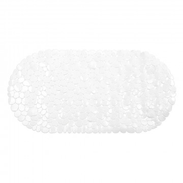 Ağ oval hamam ayaqaltısı 35x68 sm