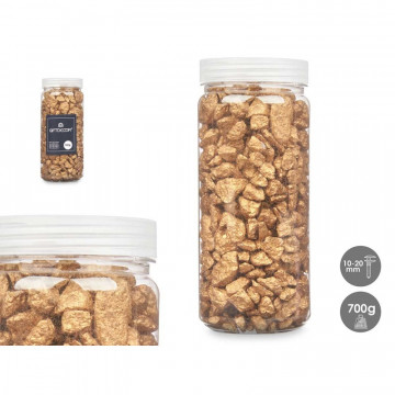 Metallik qızıl dekoativ daşlar 700 gr