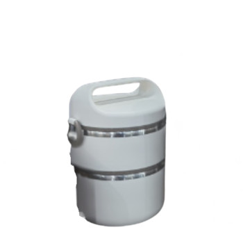 Lunch Box Germetik Qapaqli Iki Qatli 1.7L Mix Reng