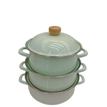 Qapaqlı Qazan Destı Yashıl 18 cm 20 cm 22 cm