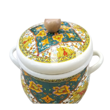 Qapaqlı Qazan Naxıshlı 24 cm