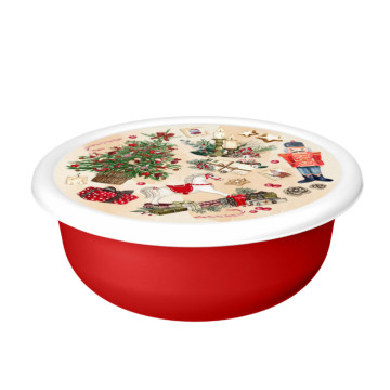 Saxlama Qabı Yumru Qırmızı 3,2 lt