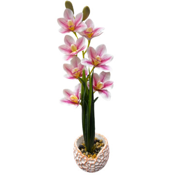 ibçəkdə süni gül orxideya (çəhrayı)