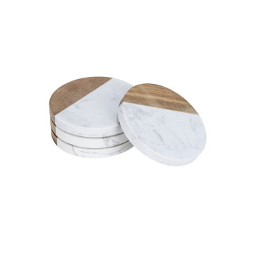 Marnie Stəkan Altlığı 4 ədəd Mermer