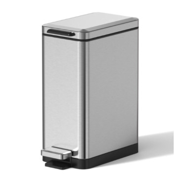 Zibil vedrəsi 15L pedallı, MT mat polad