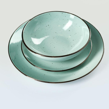 Yemək Dəsti Mentol 24 Parça (10,5 + 8 + 6,25 + 8 düym)