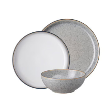 Yemək Dəsti Boz 12 Parça (10,5 + 8 + 6 düym)