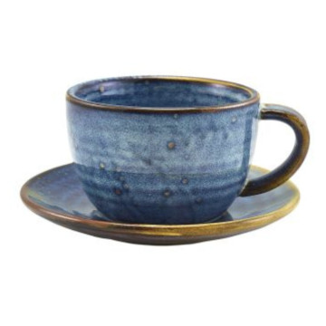 Fincan + Nəlbəki Mavi 15 sm, 8×8 sm