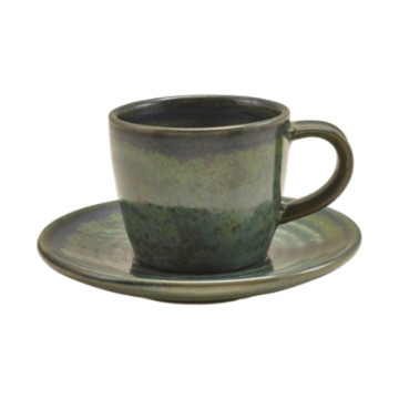 Fincan + Nəlbəki Xaki 6-lı 15 sm