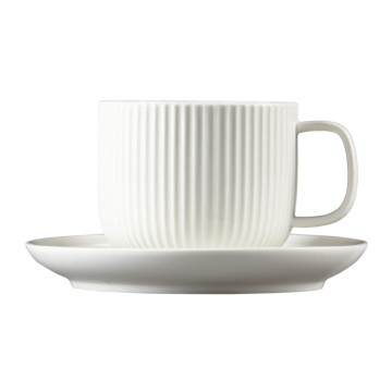 Fincan + Nəlbəki Dəsti Ağ 9×7 (15×2,5) sm