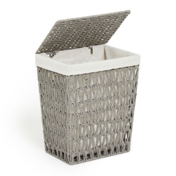 Həsir Kirli Paltar Səbəti Orta Boz 38x29x45 sm