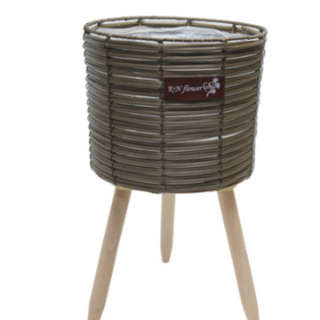 Həsir çiçəkli kiçik bej 21x18.5/34x20.5 sm