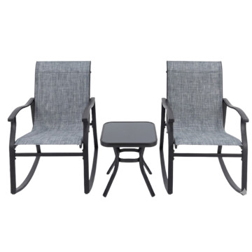 Bağ Dəsti Masa+2 Kreslo Boz 77x60x85sm