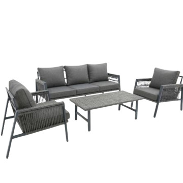 Bağ Dəsti Divan+2 Kreslo+Jurnal Masası Boz