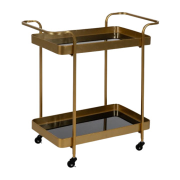 Servis Arabası Qızılı/Qara 66.5x37x74.5 sm
