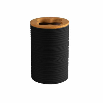 Evına Diş Fırçası Qabı Qara/Bamboo