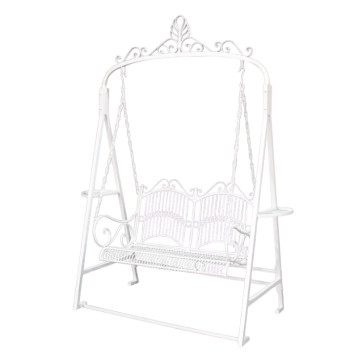 Metal Kreslo Sallanan 176.5x22.5x92.5 sm Ağ
