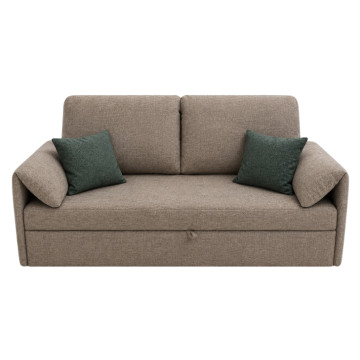 Divan Açılan Açıq Qəhvəyi 202x102x97 sm
