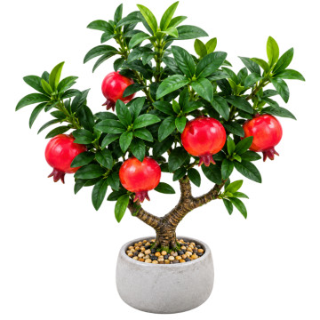 Dibçəkdə Süni Ağac Nar 13x13x45 sm