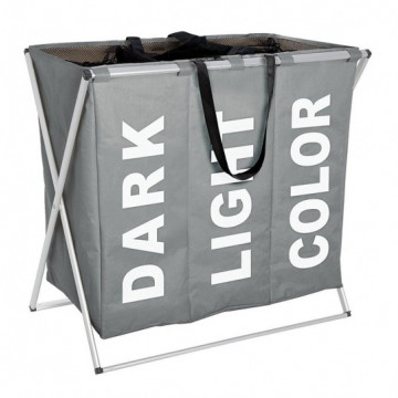 Paltar səbəti trio boz